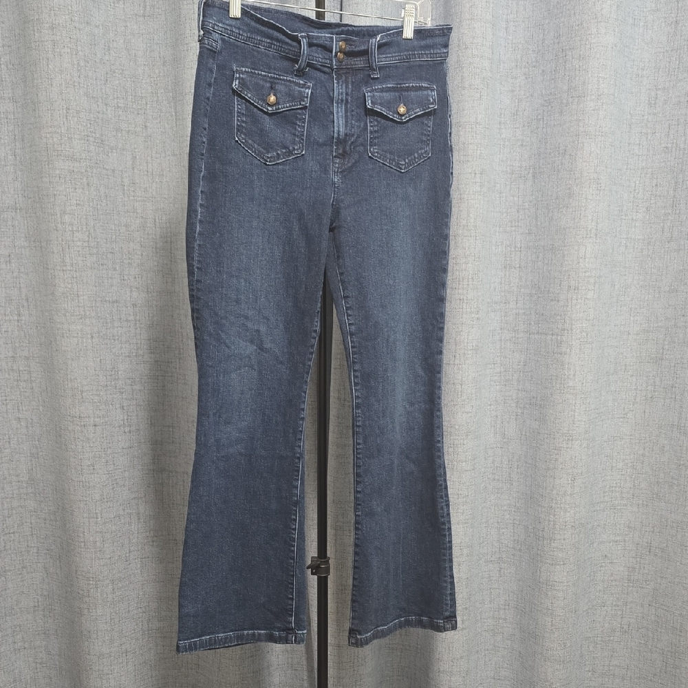 GAP 70's Flare High Rise Classic‎ Blue Denim Women's Jeans Size 12